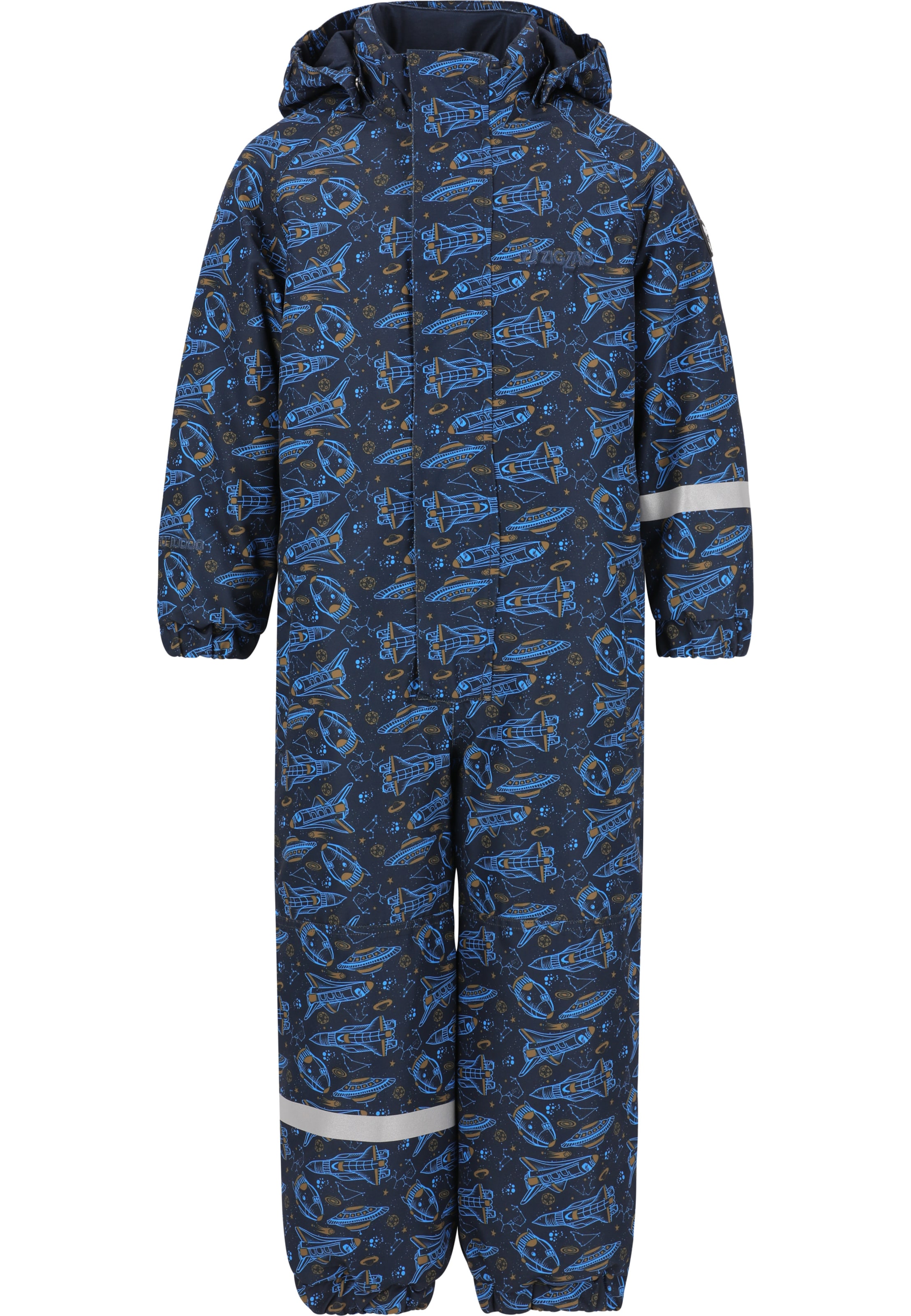 ZigZag Regular Funktionsanzug in Blau: Vorderseite