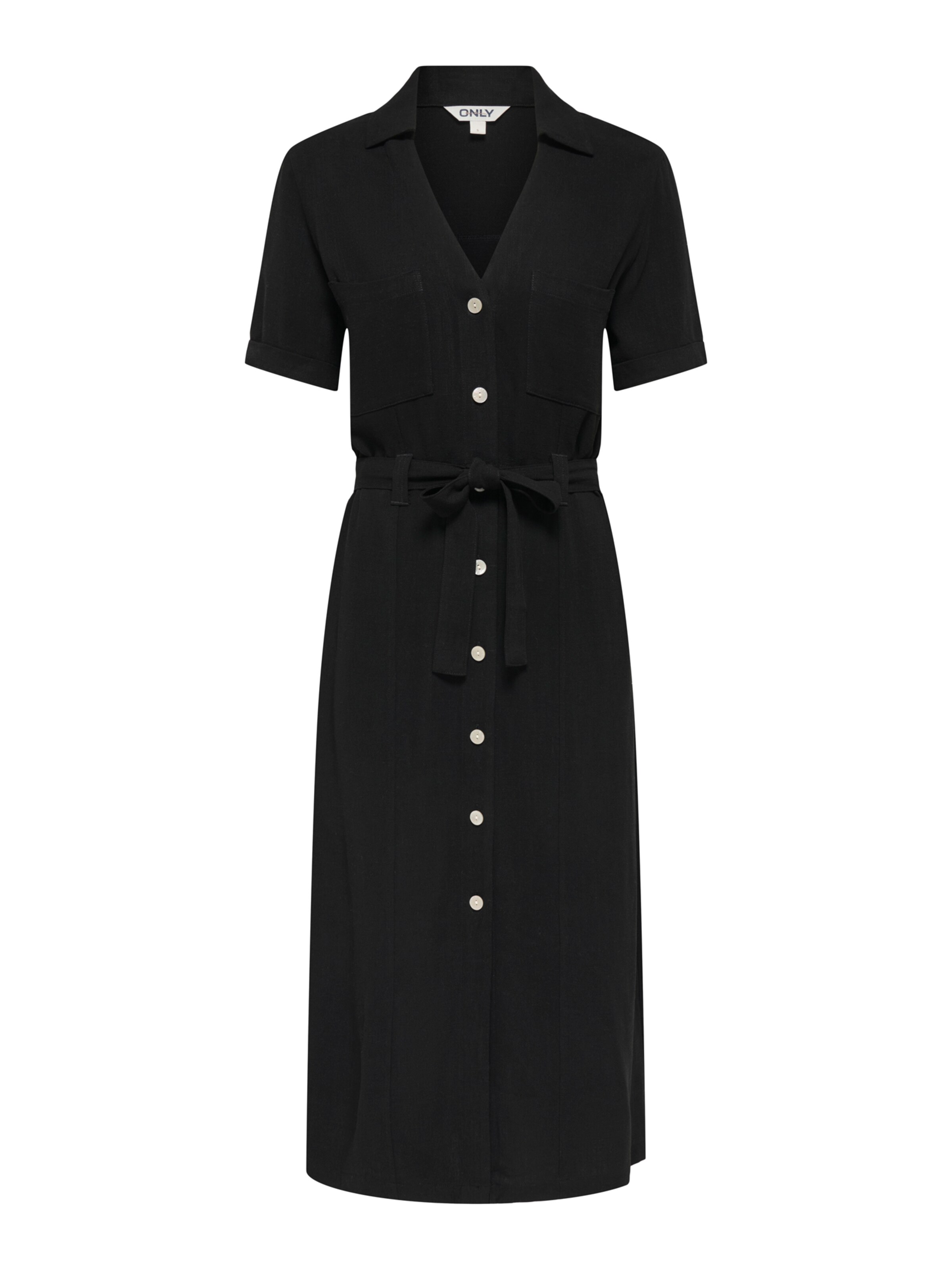 ONLY Sukienka koszulowa 'ONLSIESTA' w kolorze czarny: przód