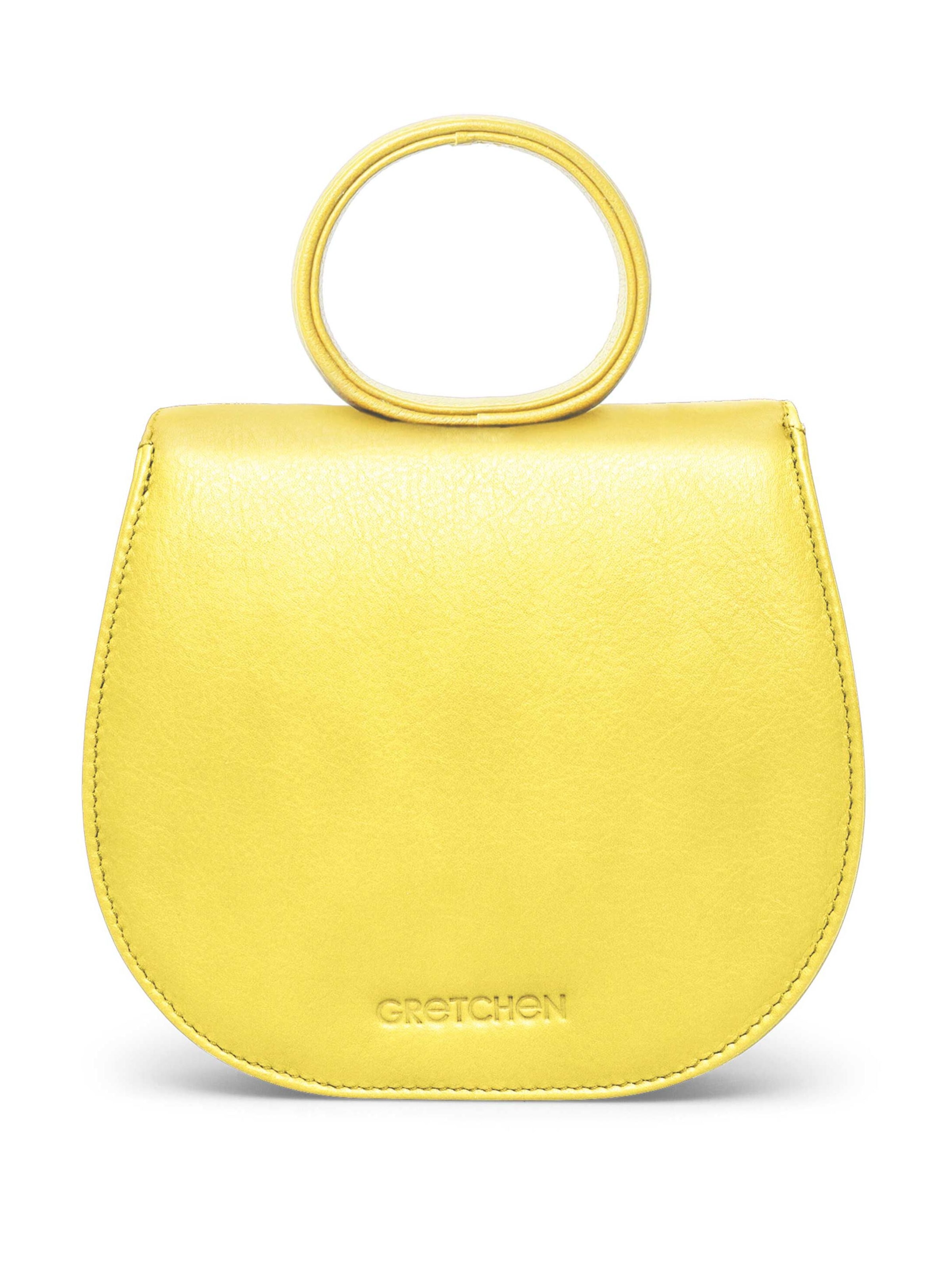 Gretchen Handbag 'Ebony' in Yellow
