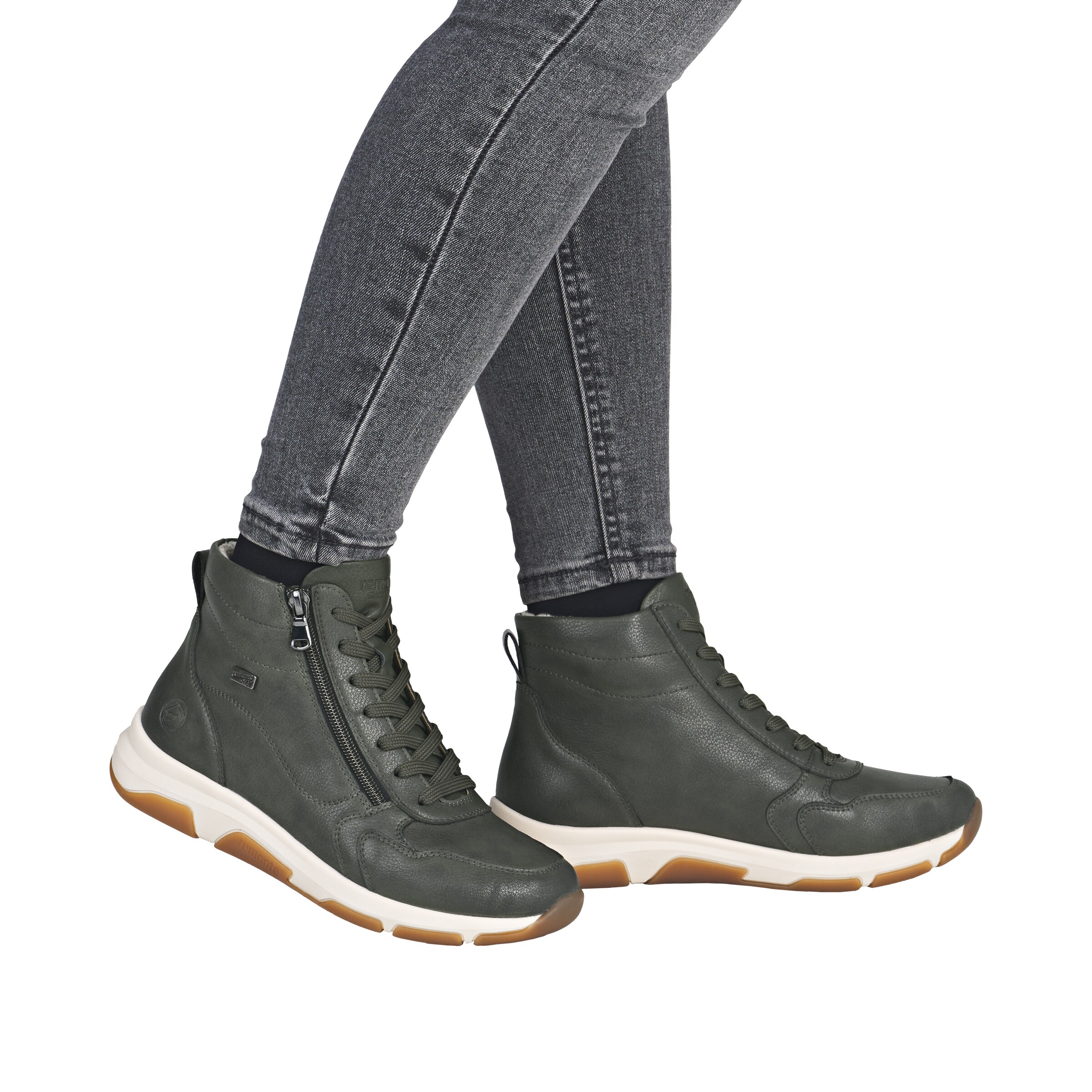 REMONTE Schnürstiefel 'D1S71' in Grün