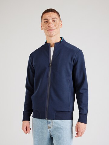 Veste de survêtement Hackett London en bleu : devant