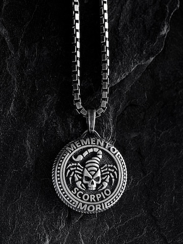 REYTEL Pendant 'SCORPIO. MEMENTO MORI' in Silver
