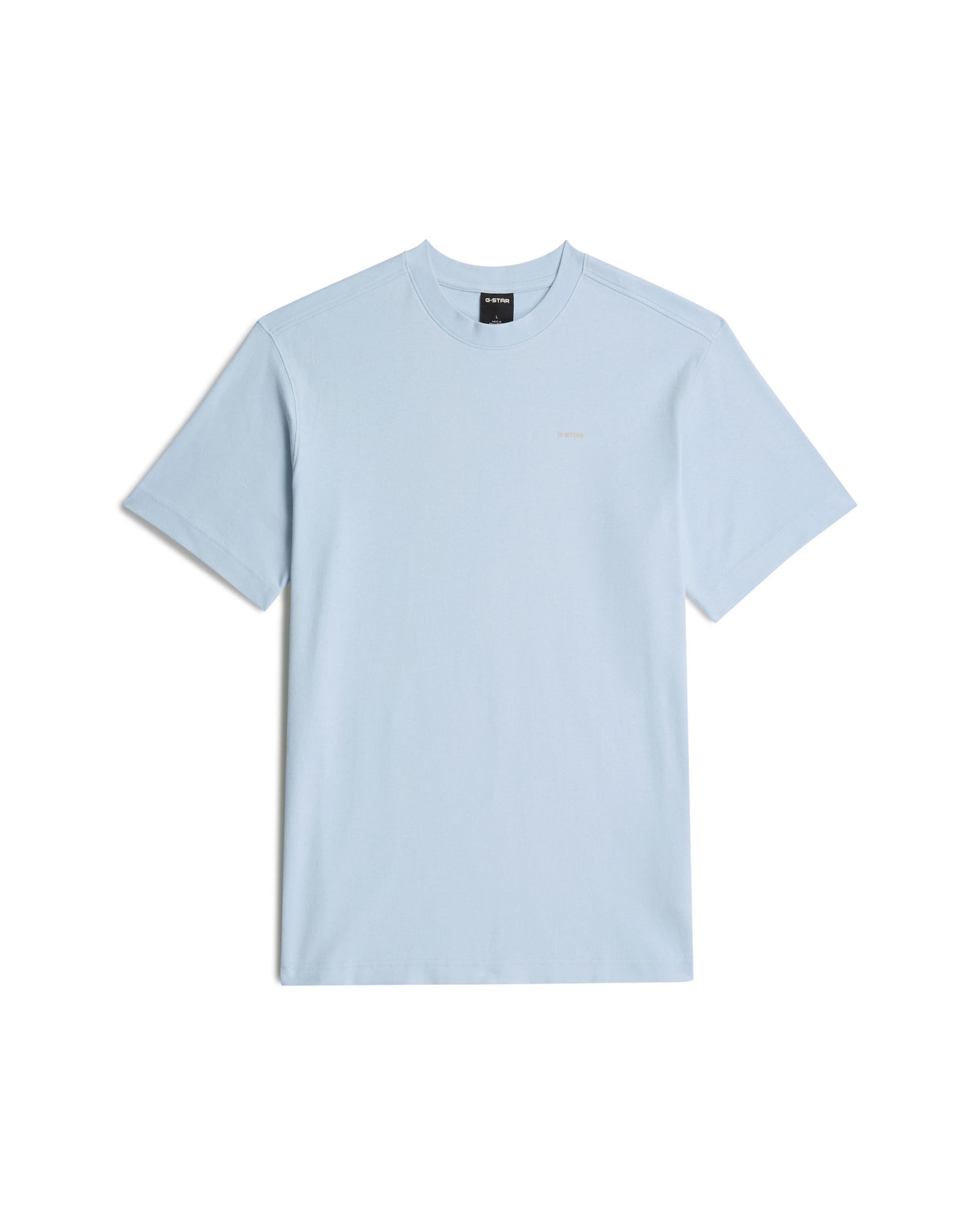 G-STAR Shirt 'True Regular T-Shirt' in Blauw: voorkant