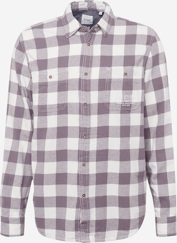 MUSTANG Regular fit Button Up Shirt 'Clemens' in Purple: front