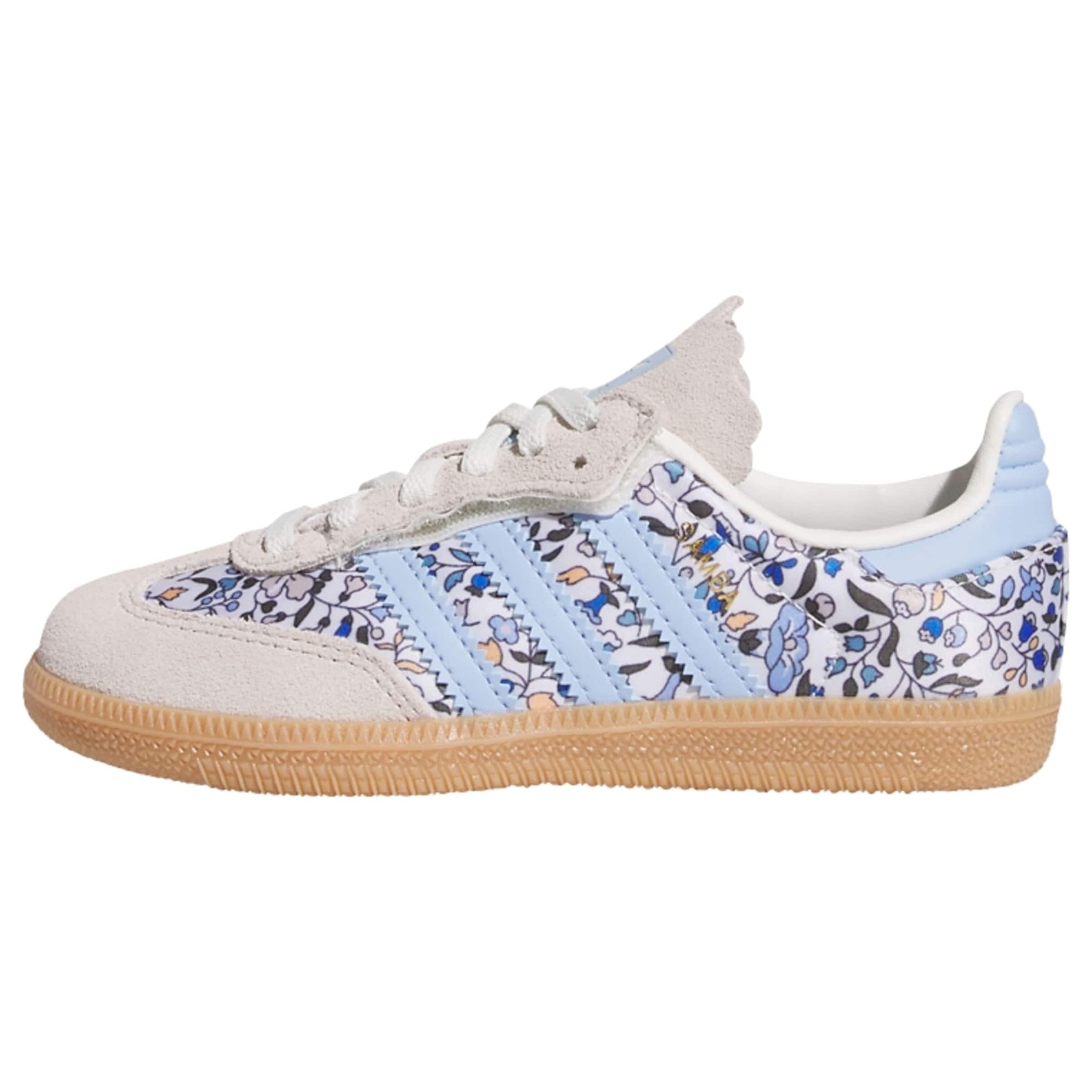 mėlyna ADIDAS ORIGINALS Sportbačiai 'Samba OG x Liberty London': priekis