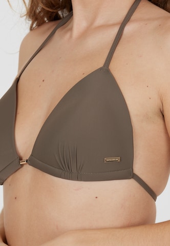 Athlecia Triangle Bikini Top 'Aqumiee' in Brown