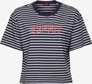 ESPRIT Slaapshirt in Blauw: voorkant