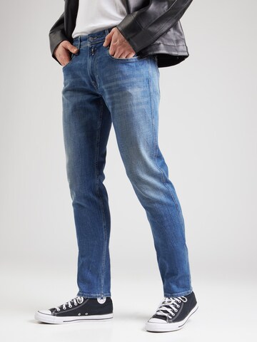 REPLAY Slimfit Jeans 'Anbass' i blå: framsida