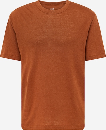 T-Shirt GAP en marron : devant