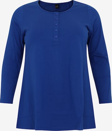 Yoek Shirt in Blauw: voorkant