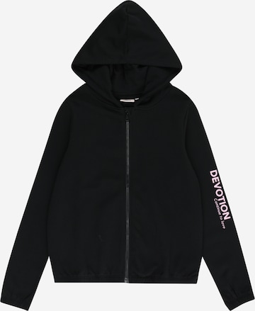 KIDS ONLY Zip-Up Hoodie 'STASIA' in Black: front