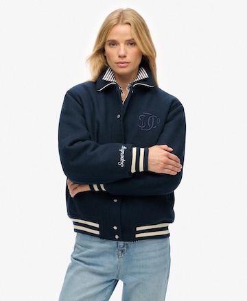 Veste mi-saison 'Country Club' Superdry en bleu : devant
