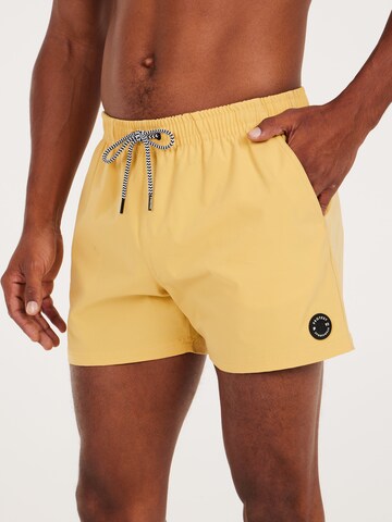 PROTEST Board Shorts 'PRTYESSINE' in Yellow