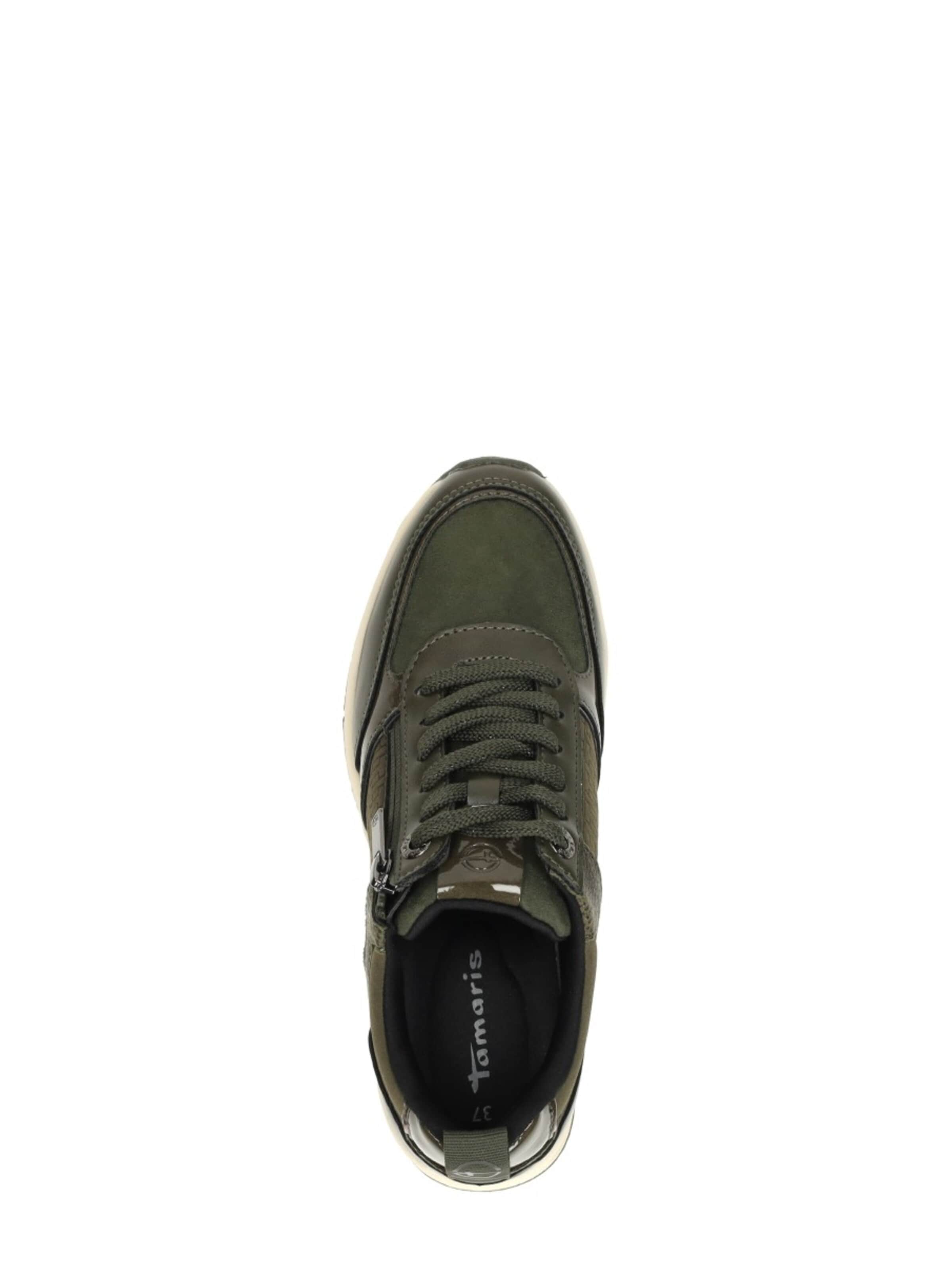 Baskets basses 'Laag' Tamaris en vert