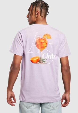 Mister Tee Shirt 'A S Club' in Purple: front