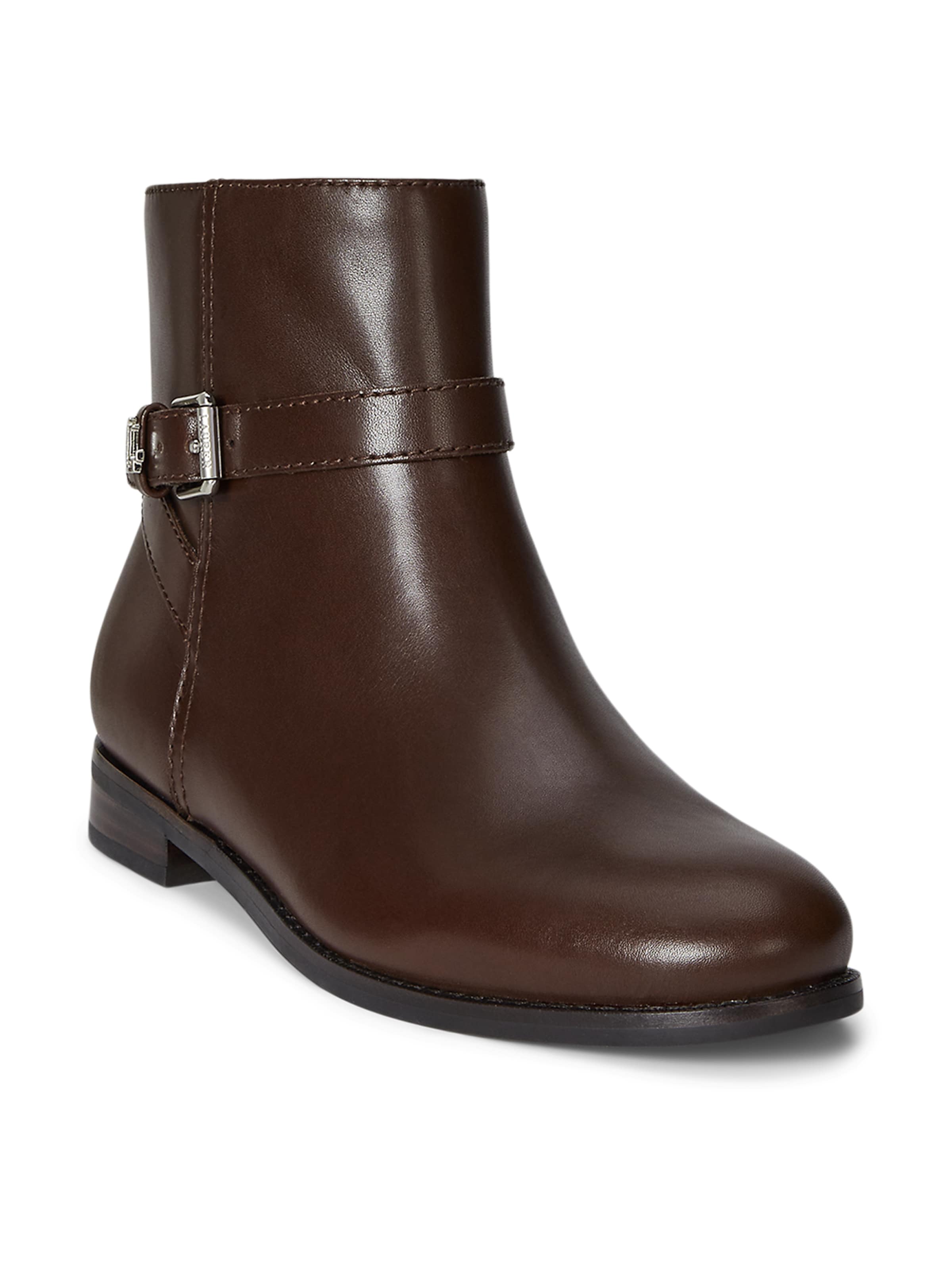 Lauren Ralph Lauren Kotníkové boty 'BROOKE' – hnědá: přední strana