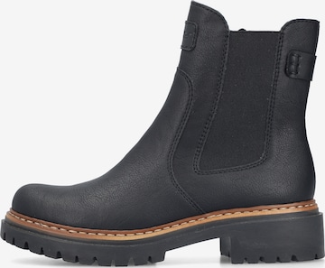 Boots chelsea '72660' di Rieker in nero: frontale