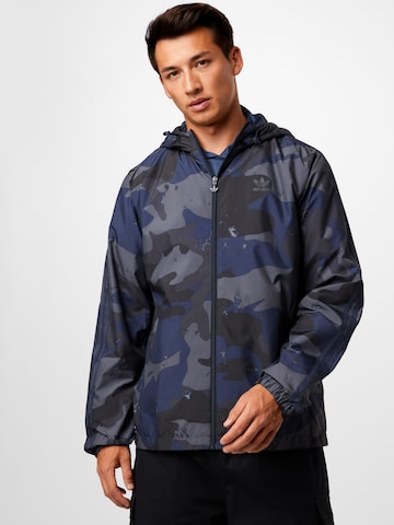 Veste mi-saison ADIDAS ORIGINALS en bleu : devant