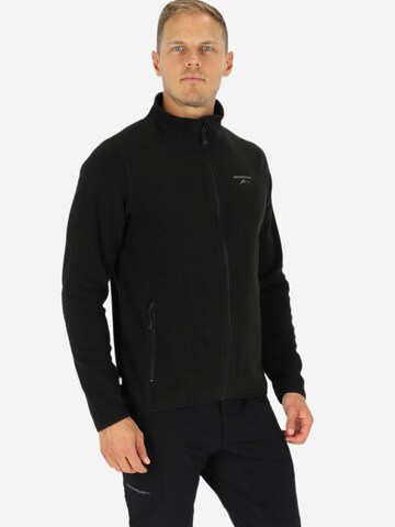 Veste en polaire fonctionnelle 'Tromsö' SWEDEMOUNT en noir : devant