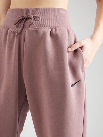 Nike Sportswear Ozke Hlače 'Phoenix Fleece' | vijolična barva