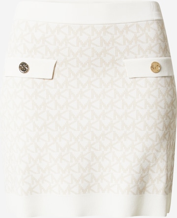 MICHAEL Michael Kors Seelik 'ECO MK DOT MINI SKIRT', värv valge: eest vaates