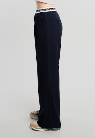 Loosefit Pantalon Another Cotton Lab en bleu