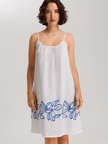 Hanro Nightgown ' Spaghettitop Liz ' in White: front