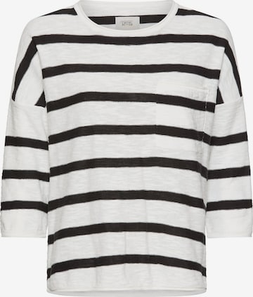 CAMEL ACTIVE Leichter Strickpullover mit Brusttasche in Weiß: Vorderseite