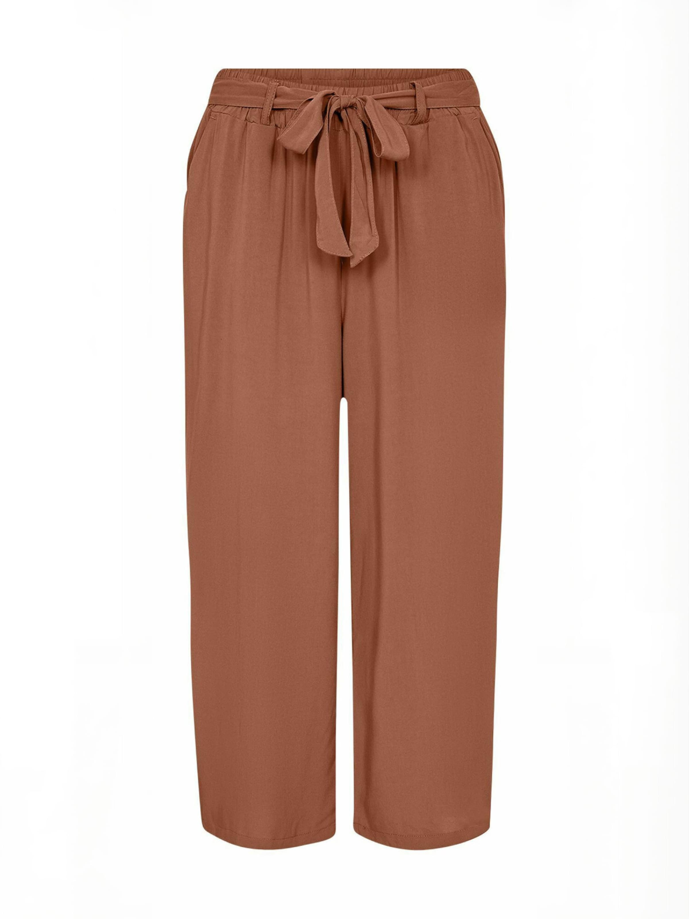 Wide leg Pantaloni 'Radia' di Soyaconcept in marrone: frontale