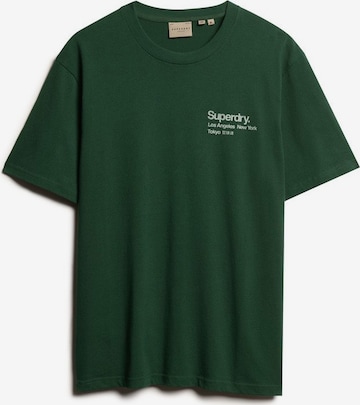 Superdry Μπλουζάκι σε πράσινο: μπροστά