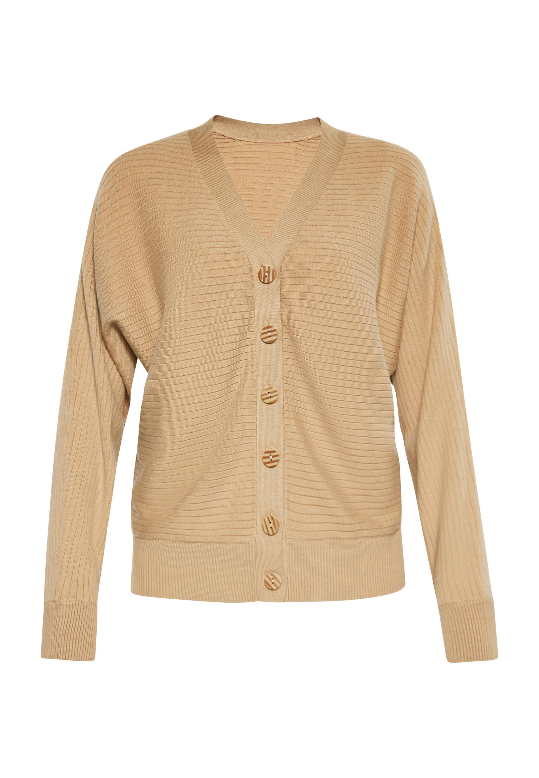 Usha - Cárdigan en beige: frente