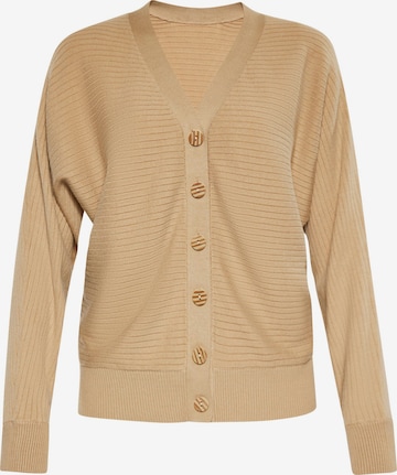 Usha - Cárdigan en beige: frente