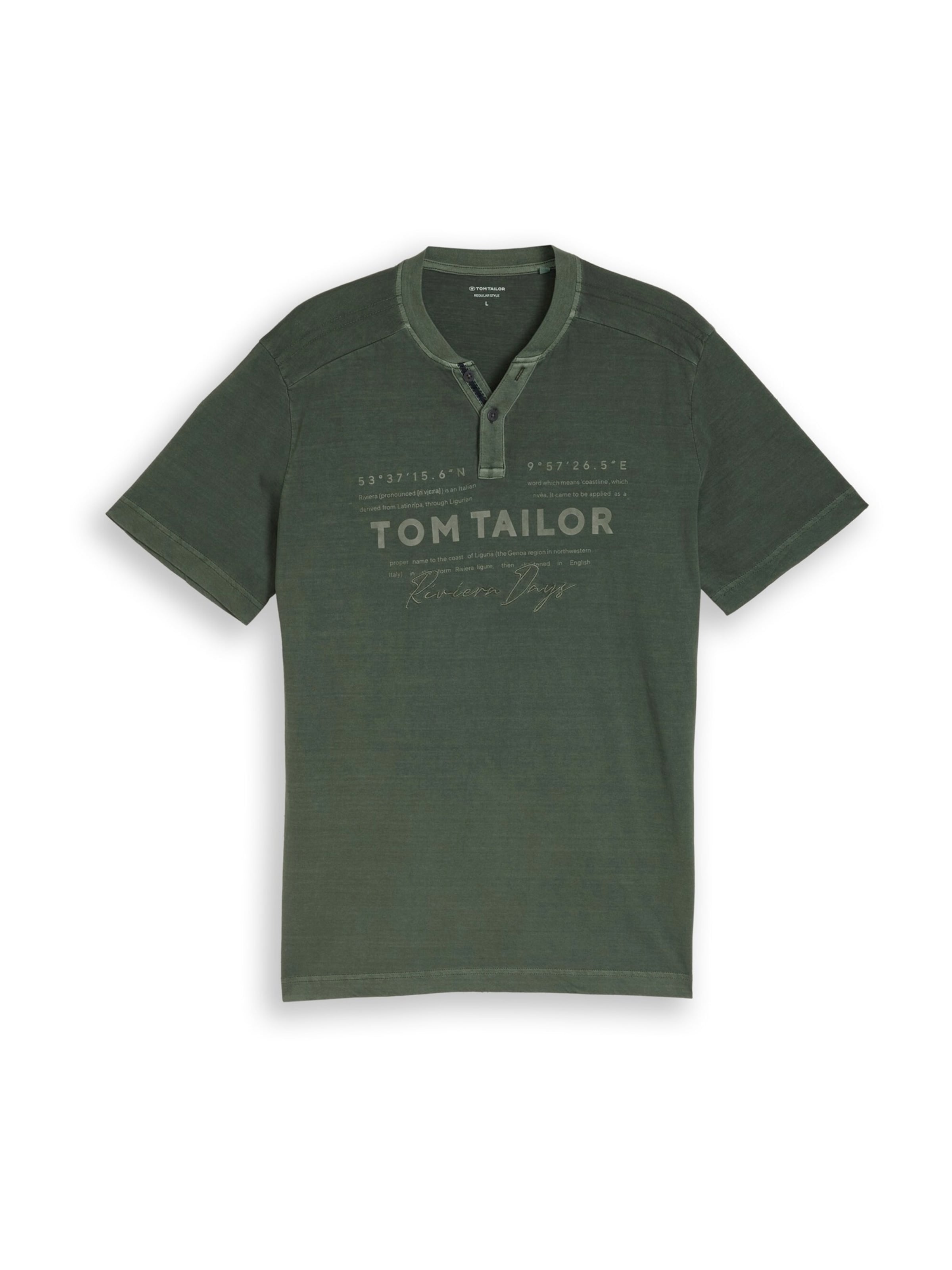 TOM TAILOR Shirt in Green: front