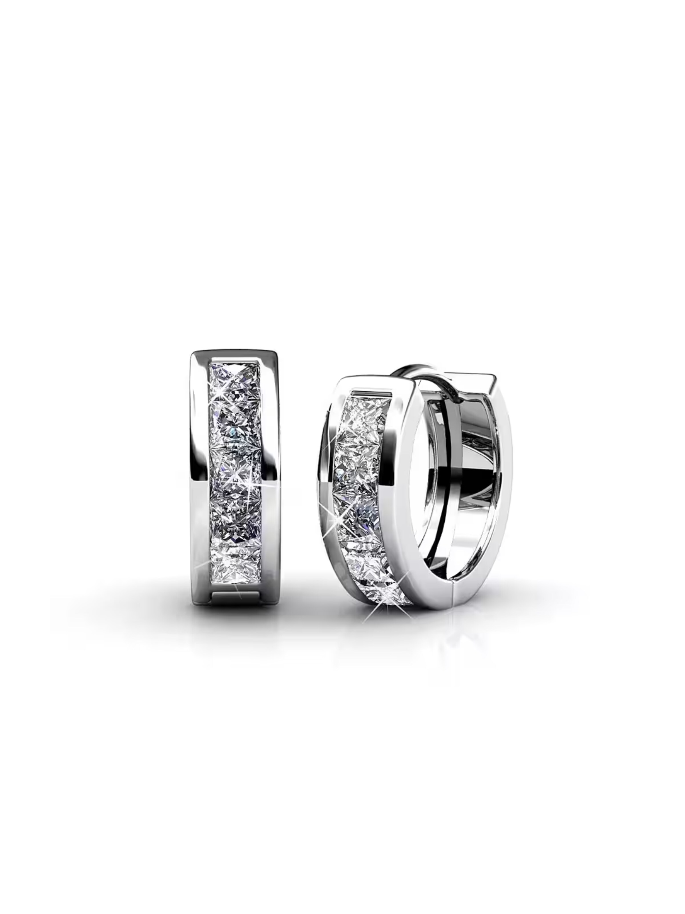 ROUGEMONT Jewellery Earrings 'Funkelnde' in Silver: front