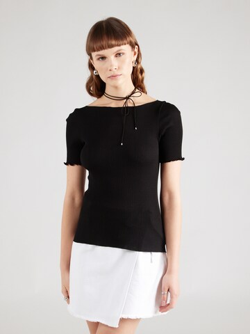 rosemunde - Camiseta en negro: frente