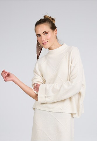 OH APRIL Sweat jacket in Beige: front