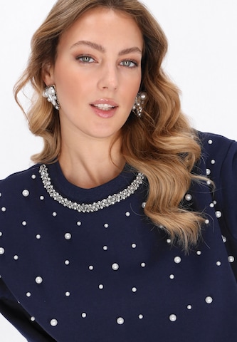 faina - Sudadera en azul