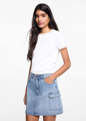 MANGO TEEN Skirt in Blue: front