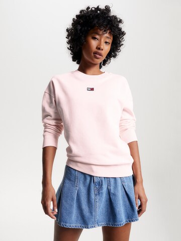 Tommy Jeans Sweatshirt in Pink: predná strana