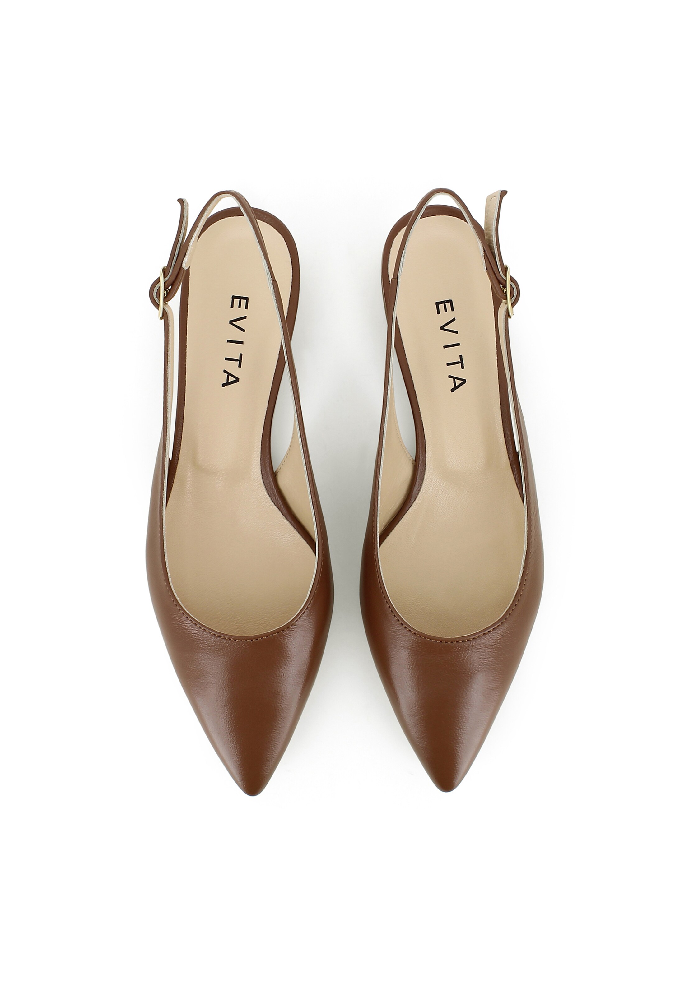 EVITA Slingpumps 'FRANCA' in Bruin