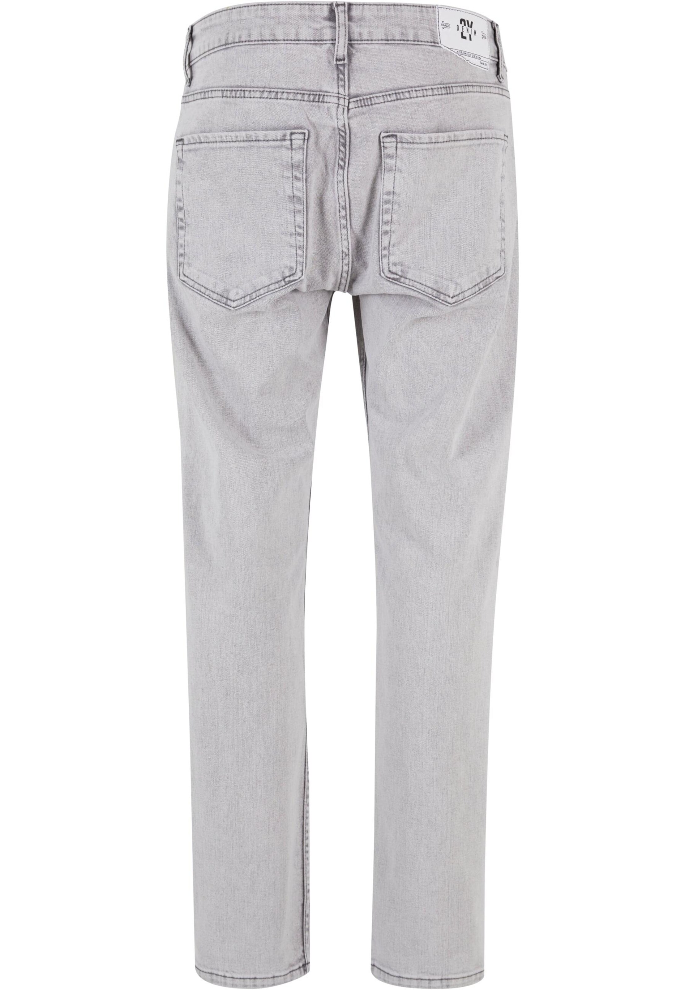 Tapered Jeans di 2Y Premium in grigio