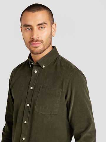 Casual Friday - Regular Fit Camisa 'CF Anton' em verde