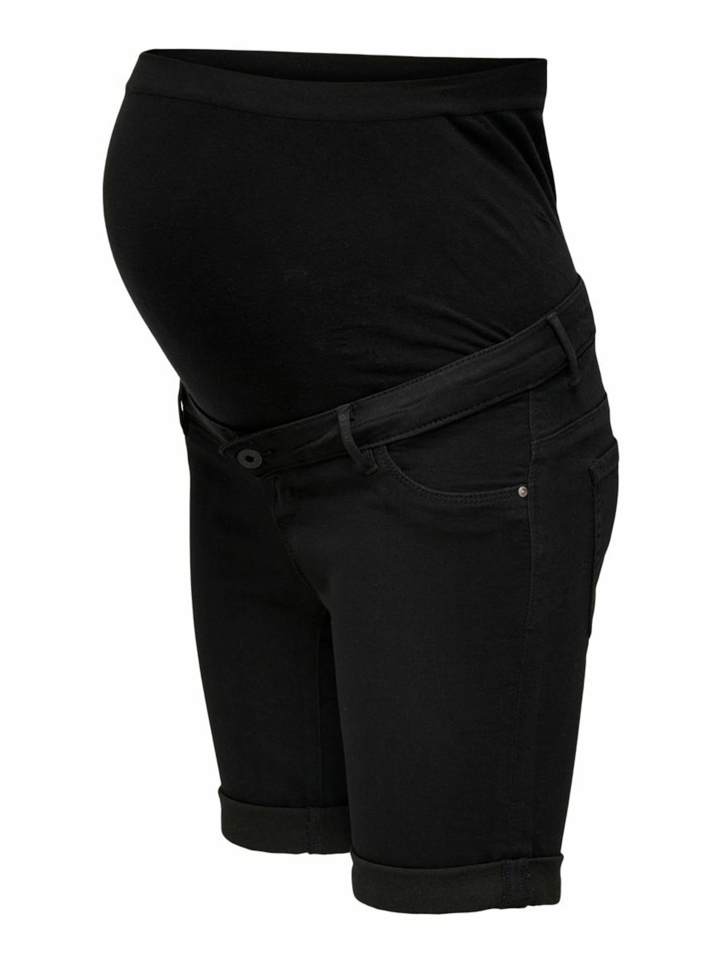 Only Maternity Kitsas Teksapüksid 'Rain', värv must