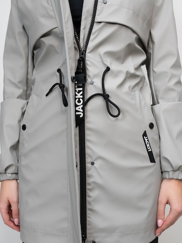 Giacca per outdoor ' Aurora-Regenmantel mit Cape ' di JACK1T in grigio