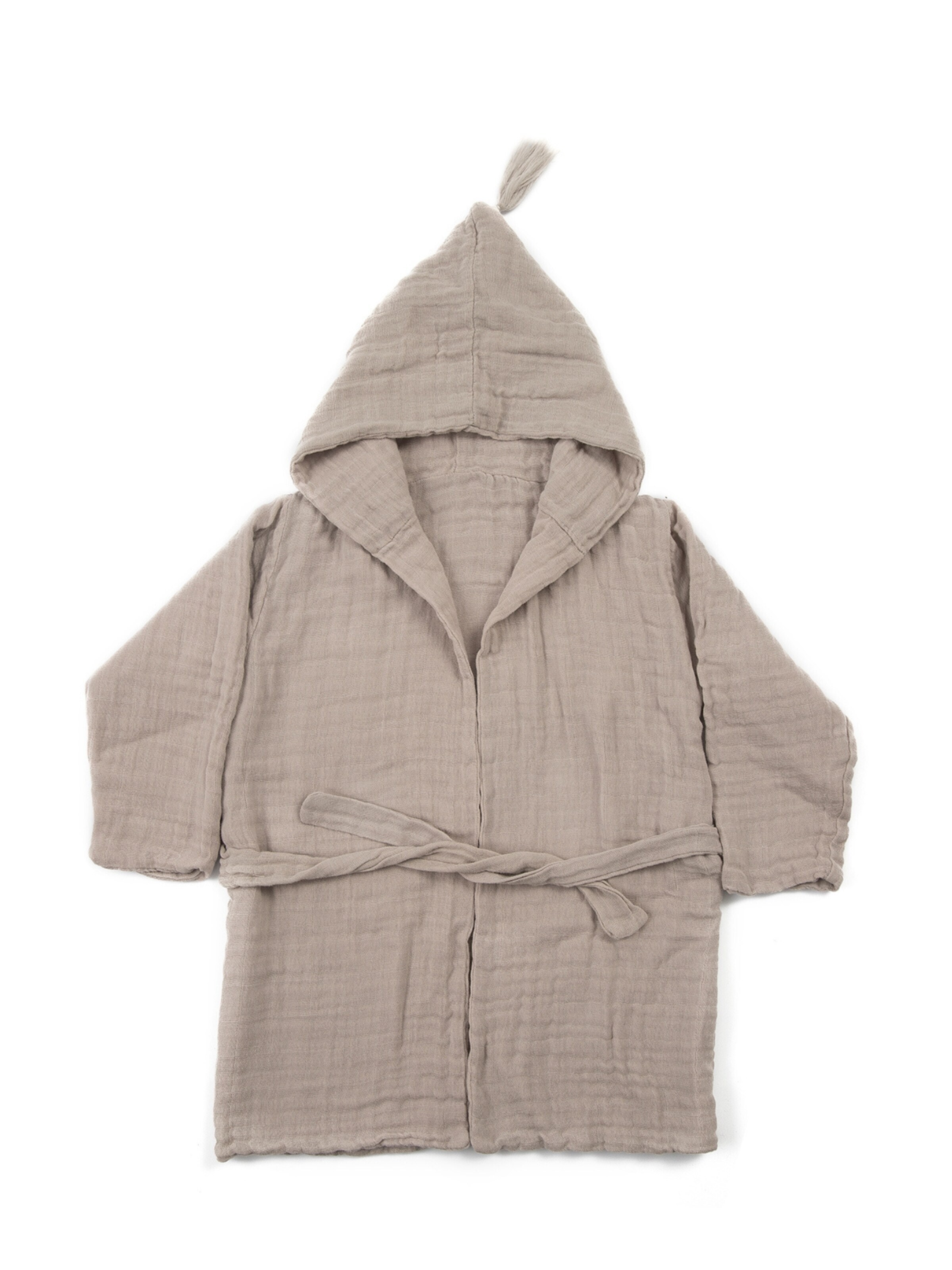 OrganicEra Bathrobe in Grey: front