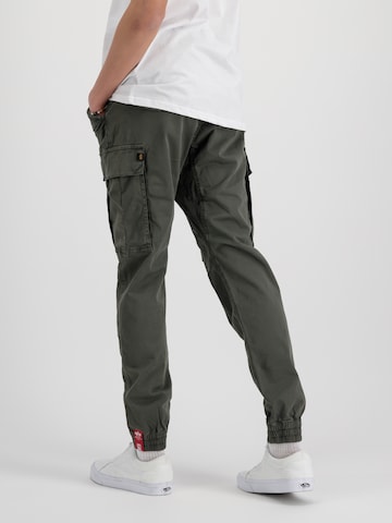 ALPHA INDUSTRIES Tapered Cargo trousers 'Airman' in Grey