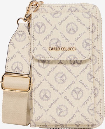 Carlo Colucci Fanny Pack in Beige: front