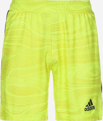 ADIDAS SPORTSWEAR Regular Workout Pants 'Condivo 21' in Yellow: front