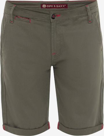 CIPO & BAXX Pants in Brown: front
