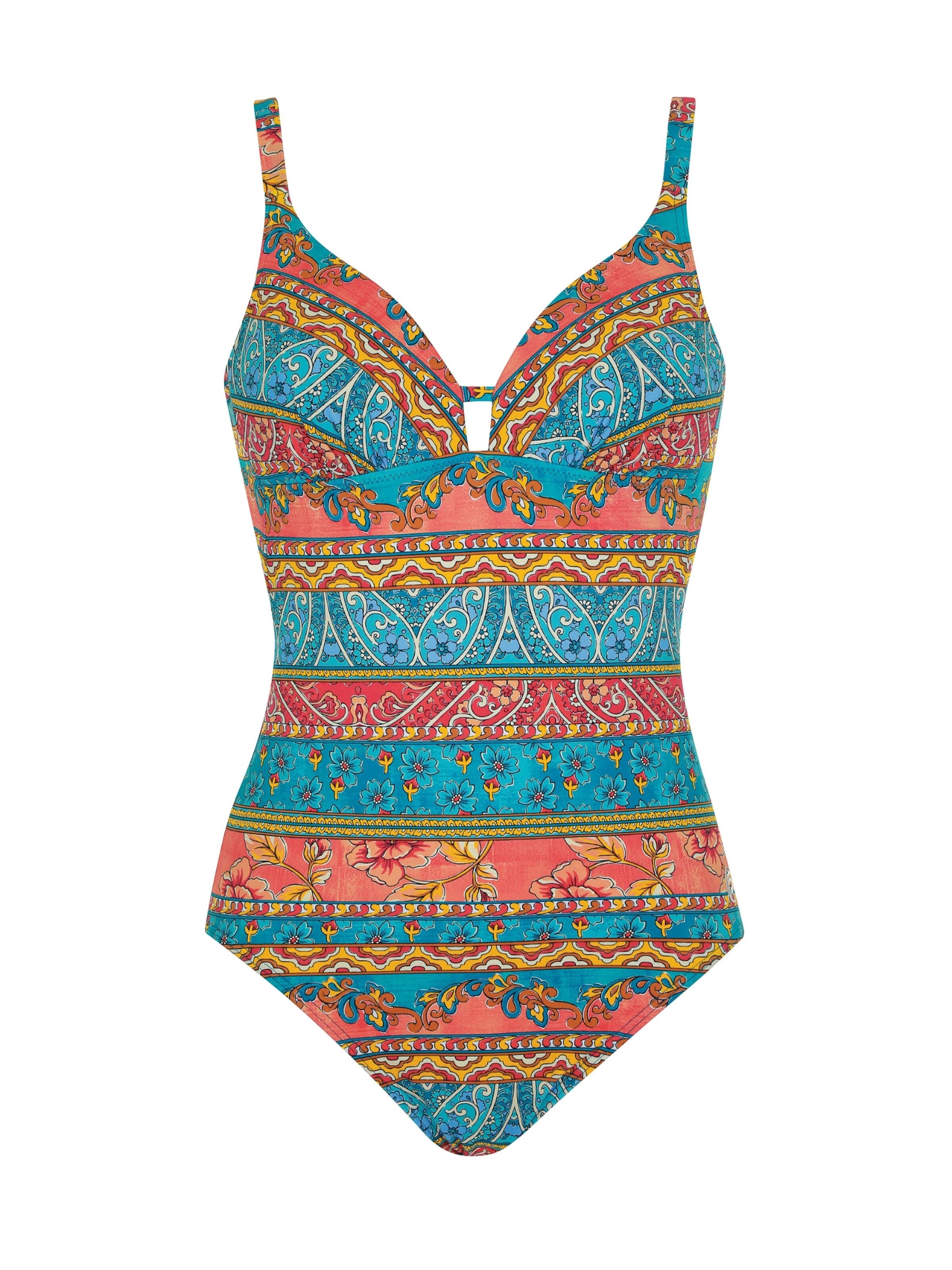 OLYMPIA Triangel Badeanzug in Mischfarben: Vorderseite